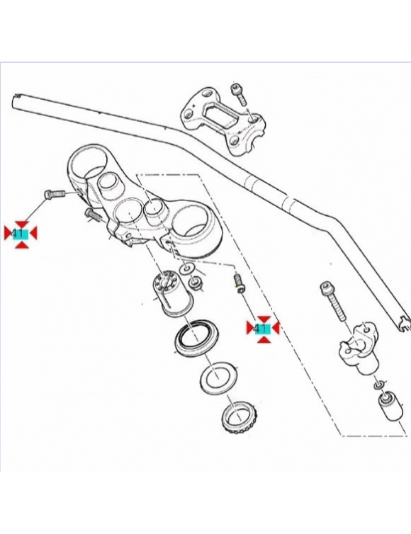 steering-head-screw-ducati-hypermotard-multi-95077156673c